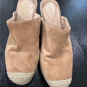 Tan Suede Women's Shoes By Ralph Lauren